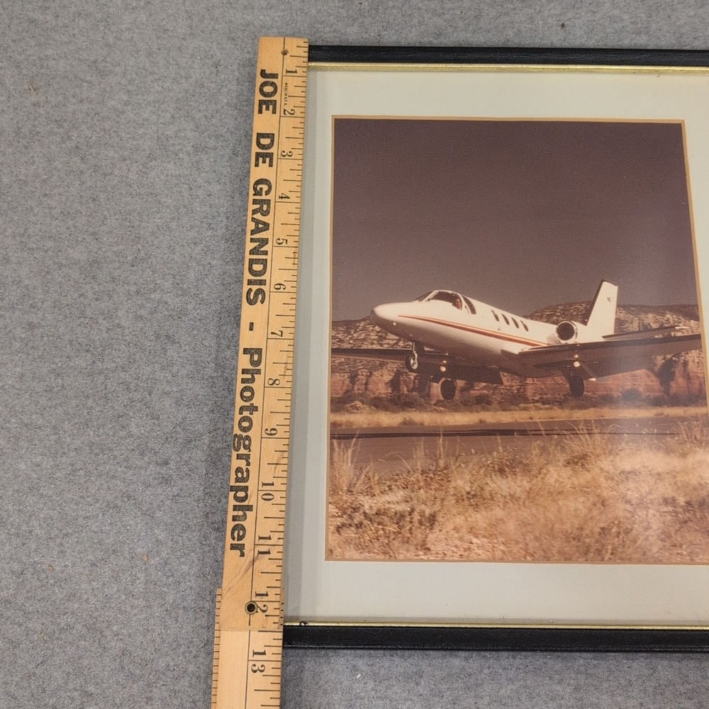 Cessna Citation Private Jet Framed Aviation Photograph Desert Landscape N563CC - Picture 2 of 6